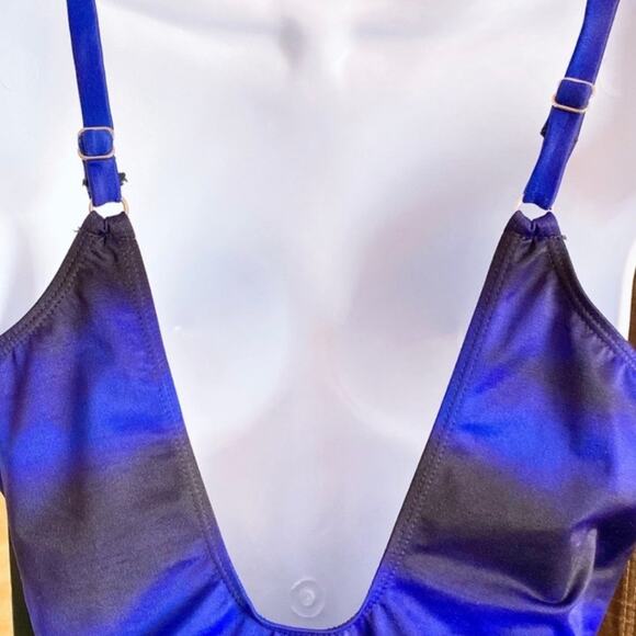 Kirkland by Miraclesuit Glittetati Women’s Purple 1-PC Swimsuit Sz 12 Underwired - Picture 7 of 16